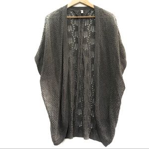 Xhilaration Women's Grey Cardigan Sweater - Size Large